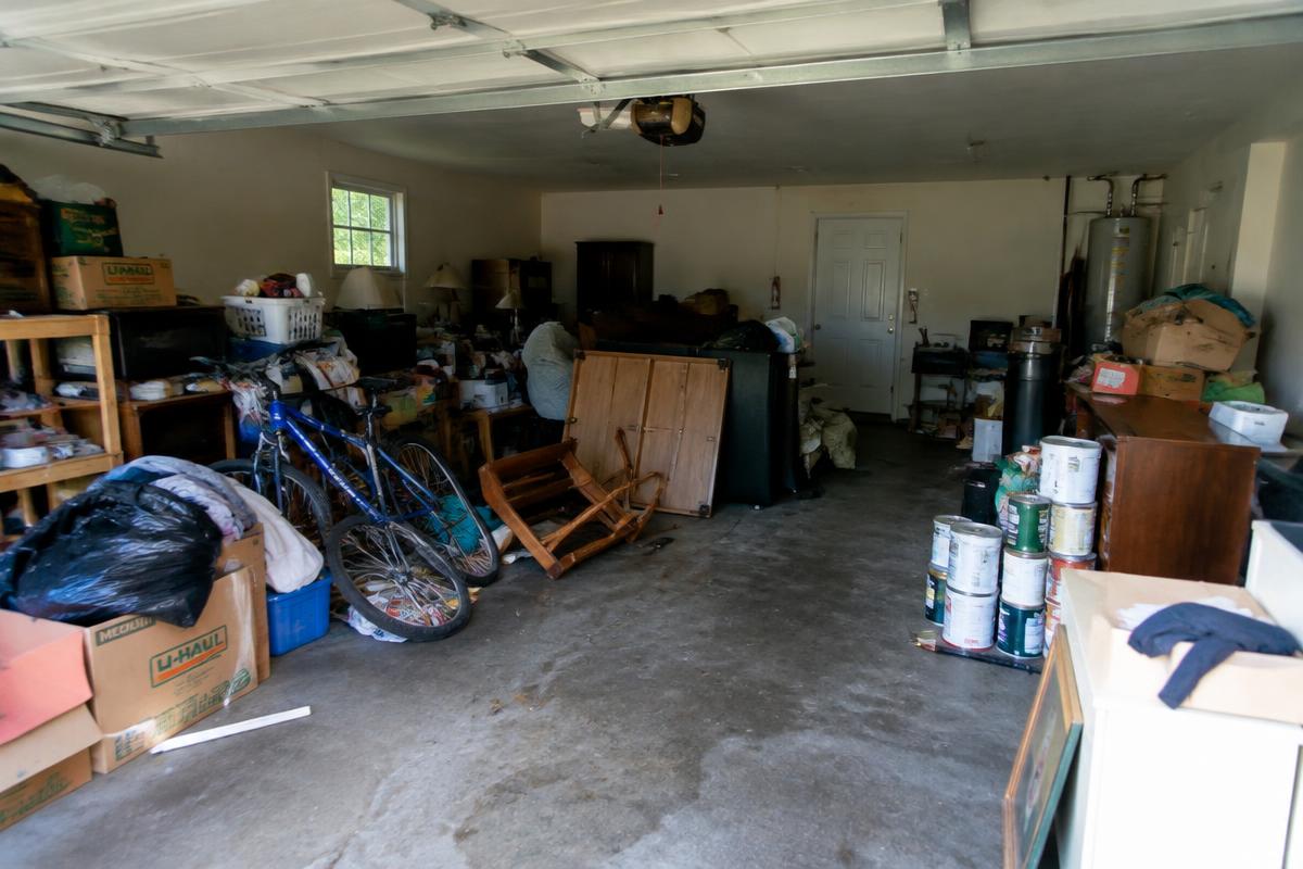 Garage & property cleanouts — before